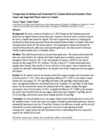 Comparison of sodium and saturated fat content between domestic pasta sauce and imported pasta sauce in Canada