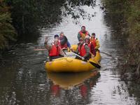 FWR students paddling & learning about urban streams along Still Creek