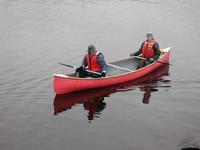 FWR students practicing canoeing skills on Burnaby Lake