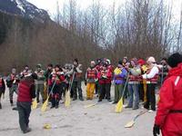 FWR students learning about wintering eagles along the Squamish River