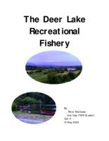 The Deer Lake recreational fishery ; an angling study