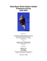 Delta basin winter raptor habitat preference survey 2003-2004