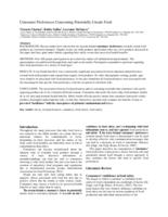 Consumer preferences concerning potentially unsafe food