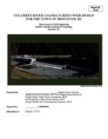 Tulameen River Coanda screen weir design for the town of Princeton, BC