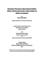 Restoration planning for urban salmonid habitat