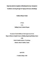 Experimental investigation of building envelope integrated ventilative cooling design for high-performance buildings