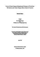Review of climate change and hygrothermal performance of wood frame wall systems under climate change in marine climate of Vancouver