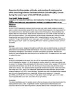 Assessing the knowledge, attitudes and practice of mask wearing while exercising in fitness facilities in British Columbia (BC), Canada during the second year of the COVID-19 pandemic
