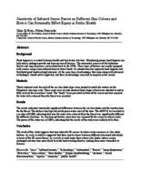 Sensitivity of infrared sensor faucet on different skin colours and how it can potentially effect equity in public health