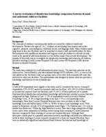 A survey evaluation of disinfection knowledge comparison between licensed and unlicensed childcare facilities