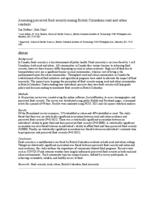 Assessing perceived food security among British Columbian rural and urban residents
