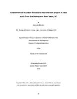 Assessment of an urban floodplain reconnection project: A case study from the Mamquam River basin, BC.