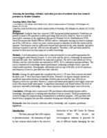 Assessing the knowledge, attitudes, and safety practices of aesthetic laser hair removal providers in British Columbia.