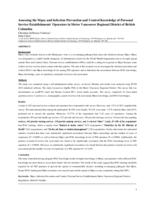 Assessing the Mpox and infection prevention and control knowledge of personal service establishments' operators in Metro Vancouver Regional District of British Columbia.