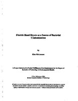 Electric hand dryers as a source of bacterial contamination