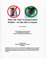 What's the "deal" on dented canned products