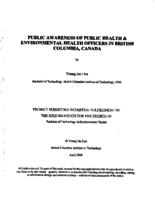 Public awareness of public health & environmental health officers in British Columbia, Canada