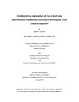 Collaborative exploration of novel bull kelp (Nereocystis luetkeana) restoration techniques in an urban ecosystem