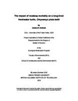 The impact of roadway mortality on a long-lived freshwater turtle, Chrysemys picta bellii