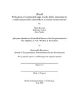 Utilization of constructed large woody debris structures by cottids and juvenile salmonids in a coastal western stream
