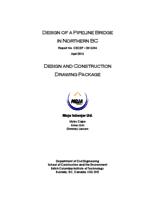 Report No. CECDP – 2015/04 Design of a Pipeline Bridge in Northern BC - Cover - Design and Construction Package - Appendix
