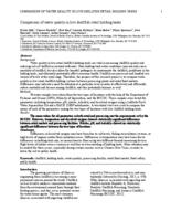 Comparison of water quality in live shellfish retail holding tanks