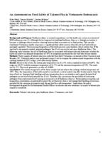 An assessment on food safety of takeout pho in Vietnamese restaurants