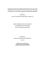 Assessing knowledge differences between daycare staff and parents