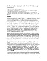 The effect of seafood consumption on the memory of post-secondary students in B.C.