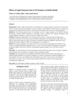 Effects of light emissions from LCD monitors on public health