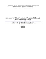 Assessment of natural ventilation design and efficacy in a net-zero energy house