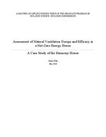 Assessment of natural ventilation design and efficacy in a net-zero energy house