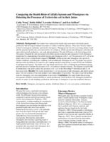 Comparing the health risks of alfalfa sprouts and wheatgrass via detecting the presences of escherichia coli in their juices