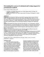 Determining the accuracy of colorimetric pH testing compared to potentiometric methods