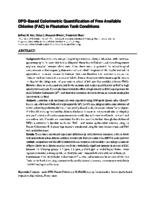 DPD-based colorimetric quantification of free available chlorine (FAC) in floatation tank conditions