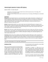 Heterotrophic bacteria in botte refill stations