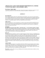 Air quality at bus stop microenvironments in a Metro Vancouver urban and suburban area