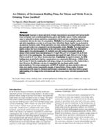 Are Ministry of Environment holding times for nitrate and nitrite tests in drinking water justified?