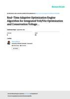 Real-time adaptive optimization engine algorithm for integrated Volt/VAr optimization and conservation voltage reduction of smart microgrids