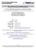 A survey of stakeholder perspectives on exoskeleton technology