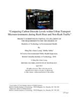 Comparing carbon dioxide levels within urban transport microenvironments during rush hour and non-rush traffic