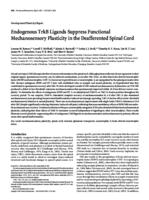 Endogenous TrkB ligands suppress functional mechanosensory plasticity in the deafferented spinal cord