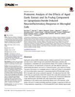 Proteomic analysis of the effects of aged garlic extract and its FruArg component on lipopolysaccharide-induced neuroinflammatory response in microglial cells