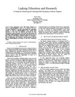 Linking education and research