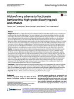 A biorefinery scheme to fractionate bamboo into high-grade dissolving pulp and ethanol