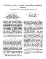 Evolution in silico of genes with multiple regulatory modules on the example of the Drosophila segmentation gene hunchback