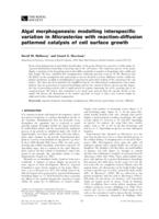 Algal morphogenesis