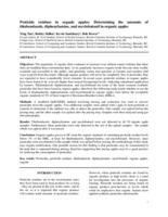 Pesticide residues in organic apples
