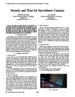 Security and trust for surveillance cameras