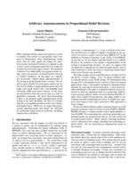 Arbitrary announcements in propositional belief revision